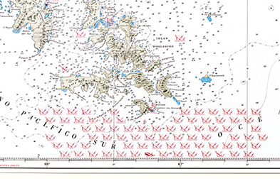 Carta Histórica Naufrágios no Cabo Horn
